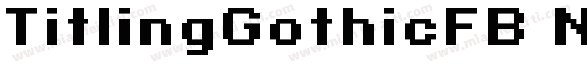 TitlingGothicFB Narrow Standard Reg字体转换